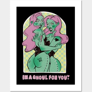 Halloween Pride Girl "I'm a ghoul for you" Posters and Art